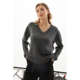 Fulla Moda Basic V Yaka Salaş Kazak