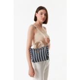 Fulla Moda Basic Yazı Baskılı Keten Çanta