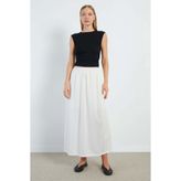Fulla Moda Beli Lastikli Maxi Boy Astar Etek
