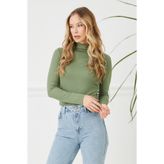 Fulla Moda Fitilli Balıkçı Yaka Slim Fit Bluz