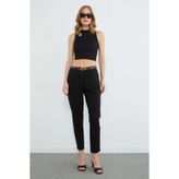 Fulla Moda Kemerli Cepli Gabardin Pantolon