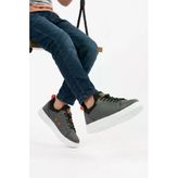 Füme Lastik Bağcıklı Erkek Çocuk Sneaker