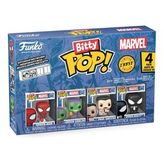 Funko Bitty Pop: Marvel - Spider-Man 4'Lü Paket Chase, Oyuncak Figür (Krem)