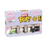 Funko Bitty Pop! Sanrio - Keroppi - 4PKund bir sürpriz mini figür - 0,9 inç (2,2 cm) - Hello Kitty koleksiyon parçası istiflenebilir ekran rafı dahil - hediye fikri parti çantası çorabı