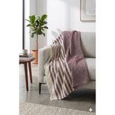 Funndy Örgü Desenli Saçaklı Tek Kişilik Milano Pike 170 x 220 cm - Bordo
