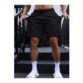 FUNSTYLE Erkek Regular Fit Siyah Şort