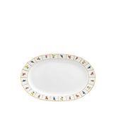 Furstenberg Grecque Mille Fleurs Porselen Servis Tabağı 33 Cm