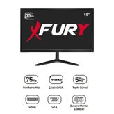 Fury 19" Geniş Ekran 75 Hz 5Ms (Vga,Hdmı) Led Monitör