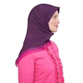 Fuşya Kenar Şerit Aura Eşarp