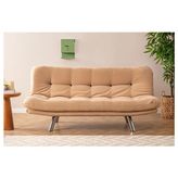 Futon Pafu Hippo Krem Yataklı Üçlü Koltuk