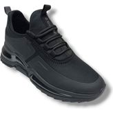 G-Class 836-26 Deri Slip-On Anatomik Erkek Sneaker - Siyah