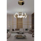 G-Light Arya Xl 3 Top Modern Sarıt LED Avize - Altın