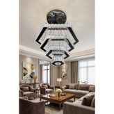 G-Light Diamond 4 Katlı Kristal Taşlı Modern Sarkıt LED Avize