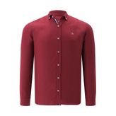 G974 Dewberry Erkek Gömlek-Bordo