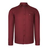 G985 Dewberry Erkek Gömlek-Bordo