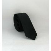 Gaffy USS-01 Siyah Ultra Slim Fit Düz Renk Saten Kravat