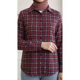 Gafure Butik Bayan Kışlık Gömlek - 00-Bordo