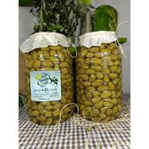 Galatia Cvz Aydın Yöresi (Çekiçte) Eğri Çekirdek Cinsi Sofralık Tatlandırılmış Kırma Yeşil Zeytin 2+2 Kg (200-220) Kalibre - 6 kg