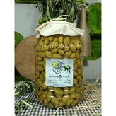 Galatia Cvz Aydın Yöresi (Çekiçte) Eğri Çekirdek Cinsi Sofralık Tatlandırılmış Kırma Yeşil Zeytin 3 Kg (200-220) Kalibre - 5 kg