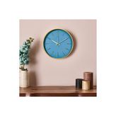 Galaxy Modern Klasik Duvar Saati - Mavi - 30 cm