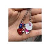 GALAXYBUTIQUE Hello Kitty&Spiderman Çift Kolye