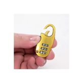gaman Gold Renk Şifreli Asma Kilit - Dolap Kilidi - Bavul Kilidi 5.4cm