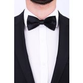 Gambocci Siyah Düz Saten Papyon