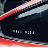 Game Over Kelebek Cam Araba Sticker 20 Cm 2 Adet