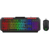 GameBooster Knight KM-11B Kablolu Gaming Siyah Klavye Mouse Set