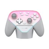 GameSir Super Nova Wireless Gaming Controller for PC/Switch/iOS/Android, Hall Effect Stick & Trigger, Rubberized Grips, RGB Lighting, Swappable ABXY, Detachable Faceplate, 1000mAh with Charging Dock