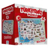Gamesman Haritalar 24 Parça Çocuk Puzzle