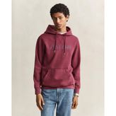 GANT Erkek Kırmızı Kapüşonlu Sweatshirt