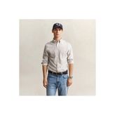 GANT Erkek Krem Regular Fit Çizgili Gömlek