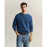 GANT Erkek Mavi Bisiklet Yaka Sweatshirt