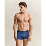 GANT Erkek Mavi Düz 3'lü Boxer