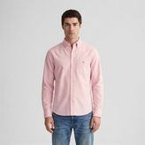Gant Erkek Pembe Regular Fit Logolu Gömlek - 2XL - 666-Pembe