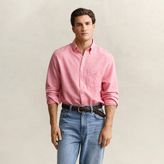 Gant Erkek Pembe Regular Fit Logolu Gömlek - 3XL - 622-Pembe