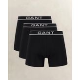 GANT Erkek Siyah Düz 3'lü Boxer