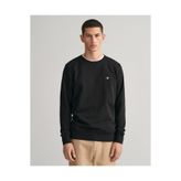 Gant Erkek Siyah Regular Fit Bisiklet Yaka Sweatshirt