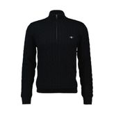 Gant Erkek Siyah Regular Fit Örgü Kazak