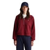 GANT Kadın Kırmızı Regular Fit Kapüşonlu Sweatshirt