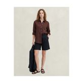 Gant Kadın Siyah Relaxed Fit Keten Şort
