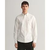 Gant Slim Fit Keten Gömlek - Beyaz