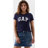 GAP 729555000 V-SS Logo Classic Mavi Günlük Stil Kadın T-Shirt