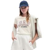 GAP 831201000 V-Frch Exc İstanbul Beyaz Günlük Stil Kadın T-shirt
