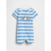 Gap Bebek Açık Mavi Logo Şort Tulum - 0 - 3 Ay