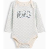 Gap Bebek Açık Mavi Organik Pamuk Gap Logo Bodysuit - 6 - 12 Ay