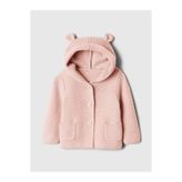 GAP Bebek Pembe Ayı Aplikeli Garter Hırka