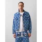 Gap Erkek Açık Mavi Gap × Awake Ny Oversized Dotted Icon Denim Ceket - XL
