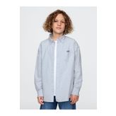 GAP Erkek Çocuk Açık Mavi Mini Gap Logo Oxford Gömlek